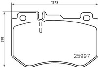 Brembo P 50 123 Bremsbelagsatz, Scheibenbremse For MERCEDES-BENZ MERCEDES-BENZ (