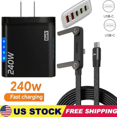 240W Super Fast Charging+240W 2-in-1 Fast Charg Cable Rotatable Stand Holder