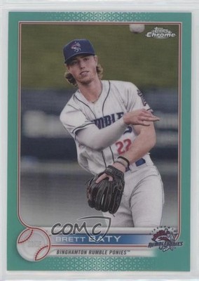 2022 Topps Pro Debut Chrome Aqua Refractor 25/75 Brett Baty #PDC-154 0c2