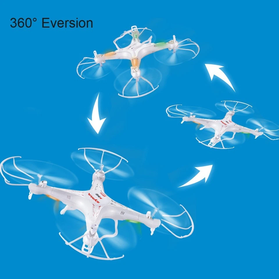 Syma X5C-1 RC QuadCopter Drone 6 Ejes Giroscopio Mini Avión con Cámara HD Blanco Foto 4 de 4