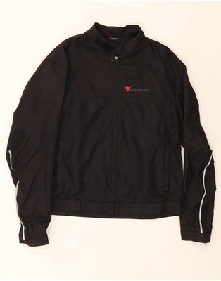 DAINESE Herren Racer Jacke IT 54 2XL Schwarz Nylon DR50