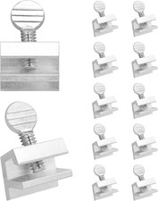12 Pack Sliding Window Locks Aluminum Security Clamp No Drill Window Stop
