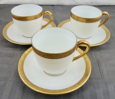3 Tassen mit Untertassen Royal Bayreuth Bavaria