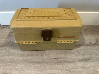 Vintage Old Pal Woodstream 2100 Fishing Tackle Box 2 Lids And 4 Trays