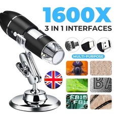 1600X Microscope 8LED Camera Magnifier Tool USB Digital for Android Mac Widows