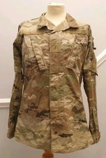 Women's British Army MTP Combat Shirt UK 10-12 33L Ripstop Hook & Loop Patches