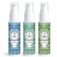 Toilet Spray for Poop 3 Pack, Travel Size Variety, Bathroom Odor Eliminator -...