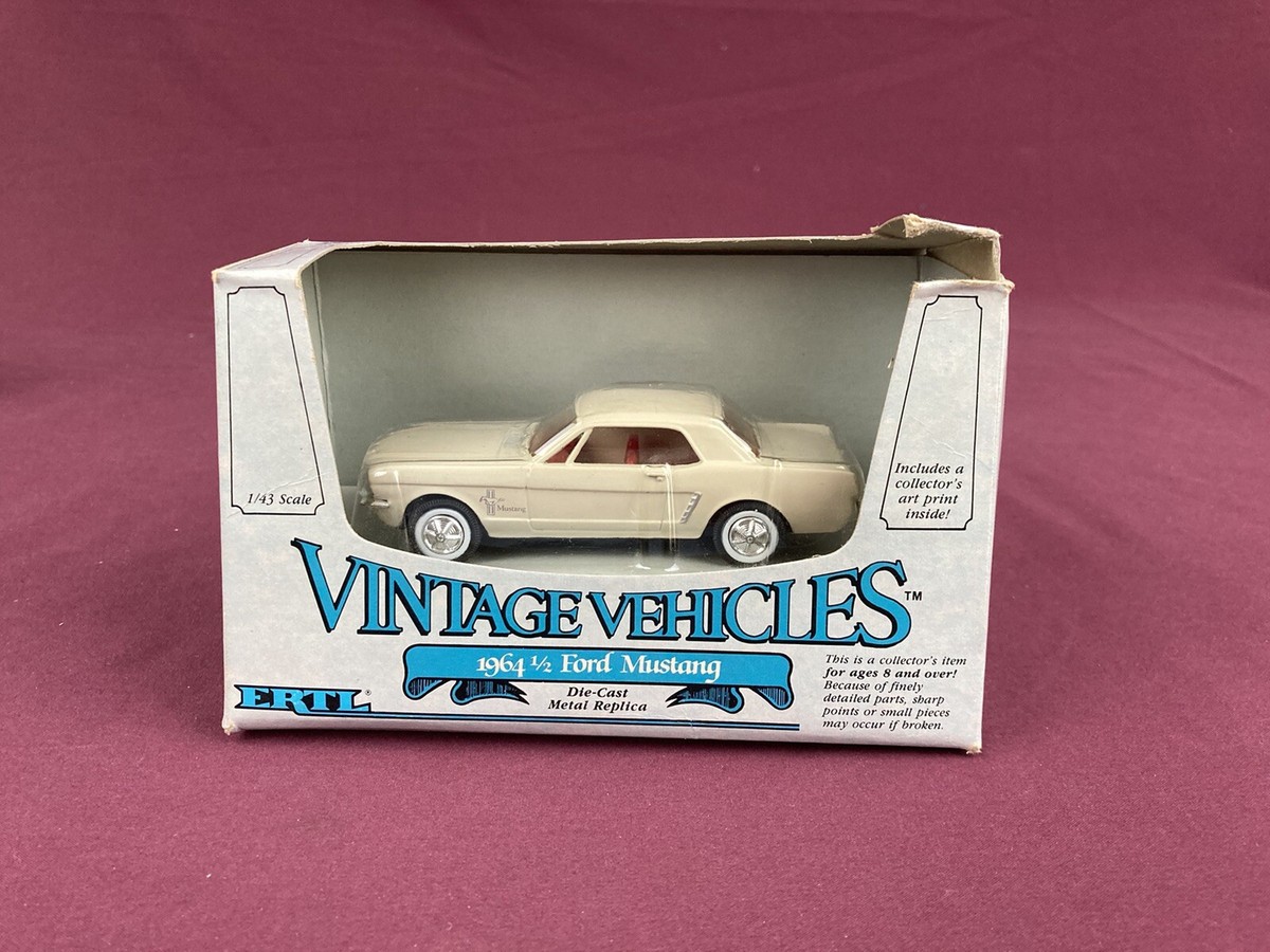 ミニカー1/12箱あり ERTL 1964 FORD MUSTANG No187 ERTL Vintage Vehicles 1964-1/2 Ford Mustang 1/43 Diecast