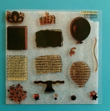 BIRTHDAY BASH My Acrylix Acrylic Stamp Set by Close to My Heart