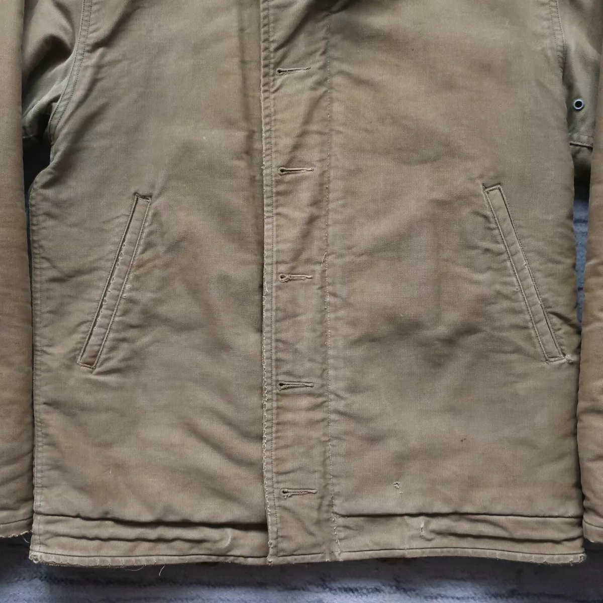 Vintage WWII USN US Navy Military N-1 Deck Jacket 40s NXSX Coat
