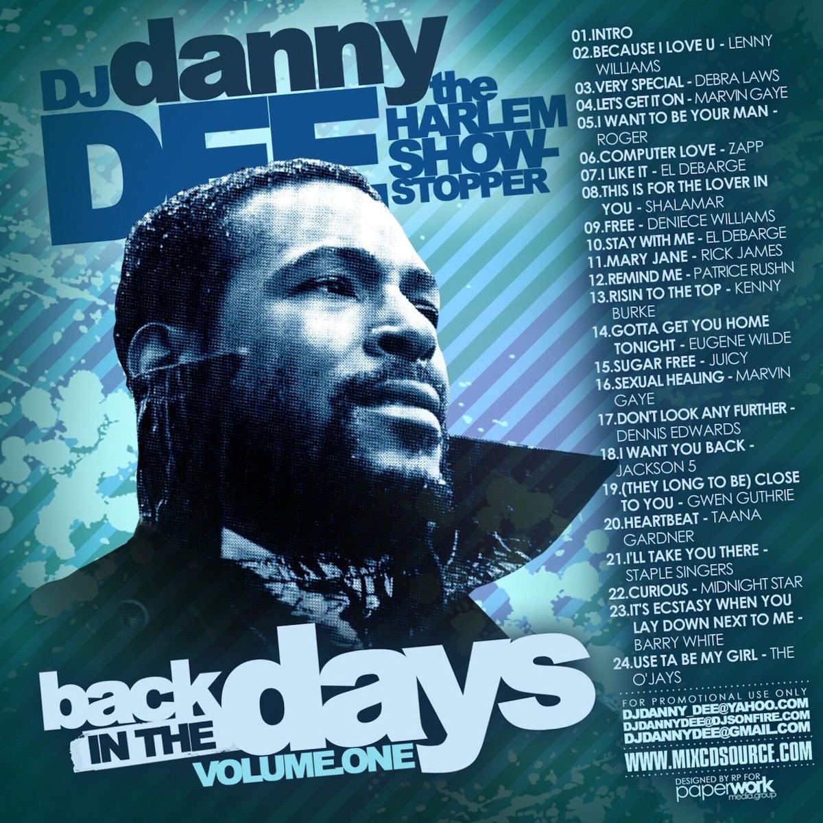 洋楽 Dee Dee G-RAP INDIE R&B CD DJ DANNY DEE- BACK IN THE DAYS VOL. 1 - OLD SCHOOL R&B MIXTAPE MIX