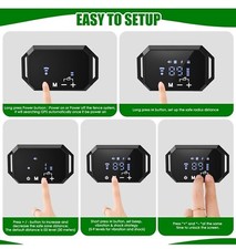 BHCEY GPS Wireless Dog Fence Portable Boundary Range Up To 6560ft Med/Lg Dogs