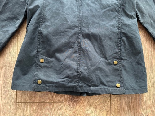 Barbour Monteviot Wax Women's Jacket Black British Style Waxed Cotton - Picture 21 of 24