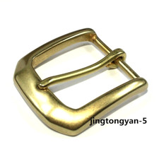 Solid Brass Belt Buckle Men's Tongue Pin Belt Buckles Fits For 1.5 inches Belt