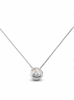 GORGEOUS WHITE GOLD LIGHT SPOT WITH NATURAL DIAMOND CT. 0.30 ''E'' COLOR