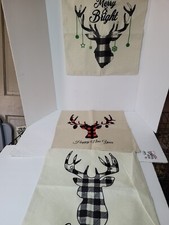 Christmas Holiday/ XMAS Pillow Deer Covers 17"x17"Unbranded Decor