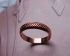 Solid Copper Band Ring CR065 - 1/8 of an inch wide - Available in 5, 6  7.