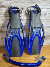 Aqua Lung Flippers And Snorkel Set S/M With Bag
