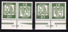 10 Pf D&uuml;rer Mi K3 ** HAN 215 100 1 und 2 Luxus!