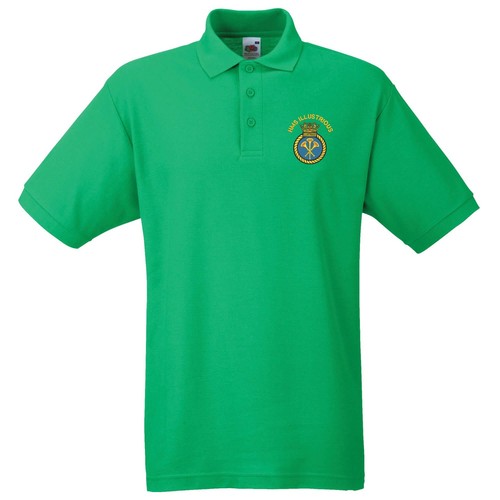 OFFICIAL HMS Illustrious Polo Shirt with Embroidered Logo - Picture 5 of 11