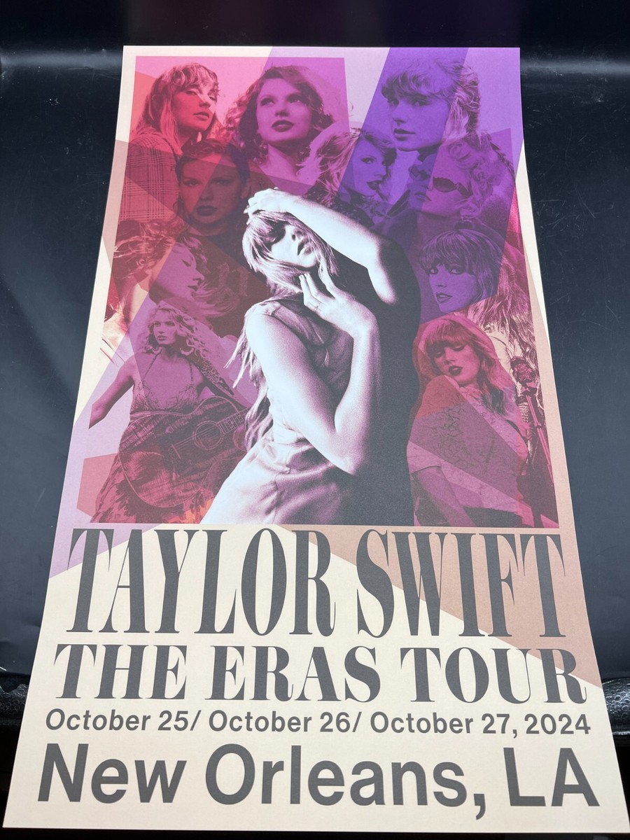 新品未使用　テイラースイフト　eras tour キャンバスポスター　大判 Official Taylor Swift Eras Tour New Orleans, LA Concert
