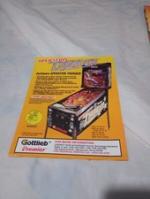 Volantino vendita flipper originale Gottlieb Operation Thunder #098