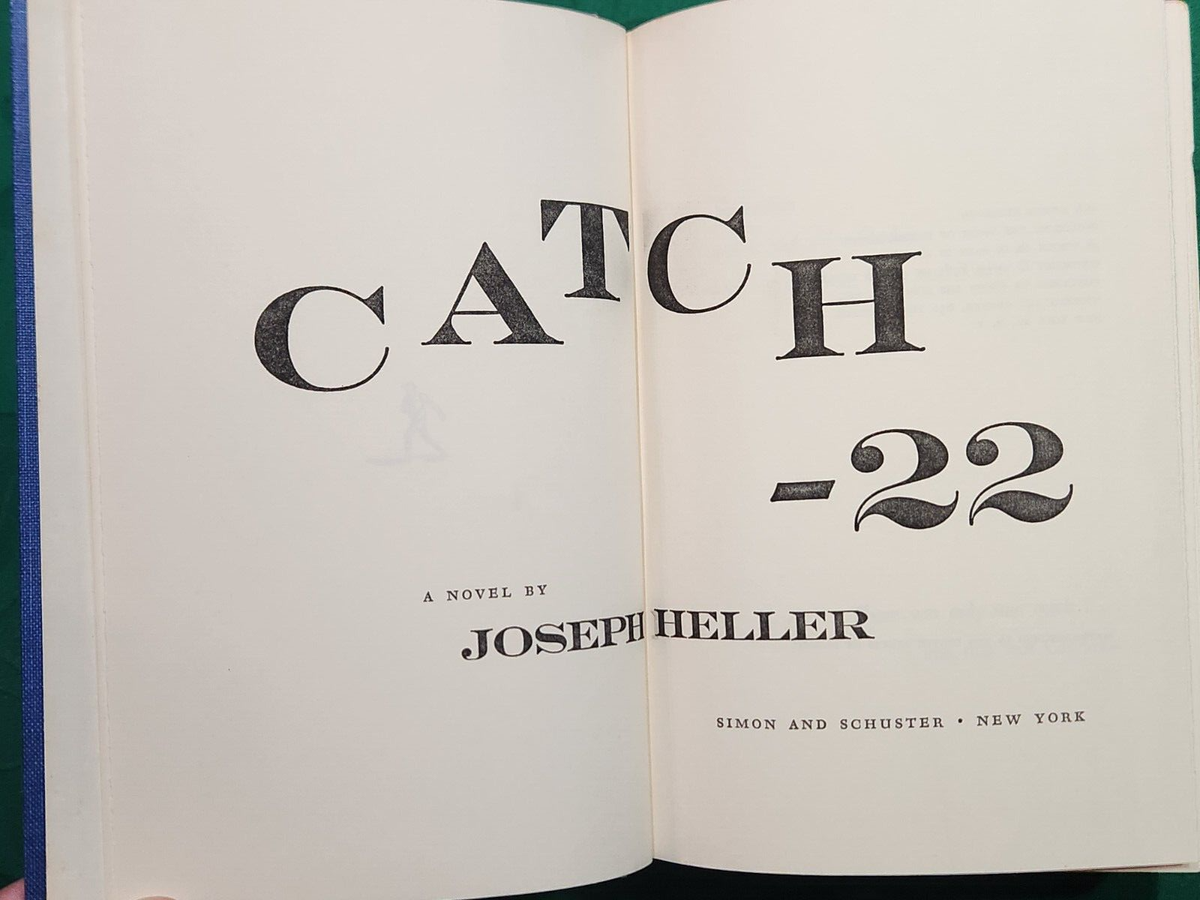 CATCH 22 by Joseph Heller 1961 hcdj ~ FIRST bc EDITION 1st