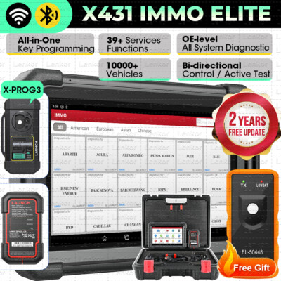 Launch X431 IMMO ELITE PLUS PRO 5 Key Programming Full System Diagnostic Scanner