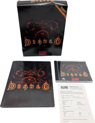 Diablo PC CD ROM - Blizzard Entertainment - Big Box - OVP Anleitung Disc