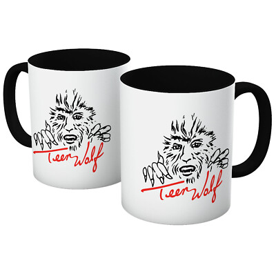 TEEN WOLF ILLUSTRATION STILINKSI MERCH WERWOLF TASSE IN VERSCHIEDENEN FARBEN