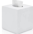 Essentra Home Modern White Tissue Box Cover