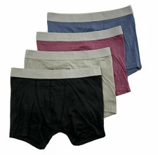LUCKY BRAND BOXER X4 - 211 P13 LARGE - BURUND GREY - MEN BRIEF UNDERWEAR 4 PACK