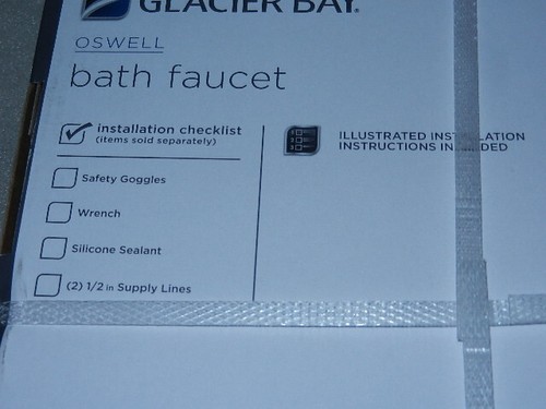 Nuevo grifo fregadero de baño Glacier Bay Oswell 4" conjunto central negro mate centro - Imagen 9 de 11