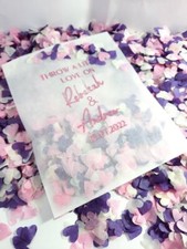 Biodegradable Wedding Tissue Paper Confetti Bags - throw a little love
