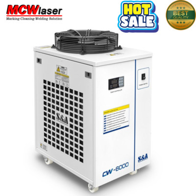 CW-6000BI Water Chiller for CO2 Laser Engraver Cutter 22KW CNC Spindle 60Hz 220V