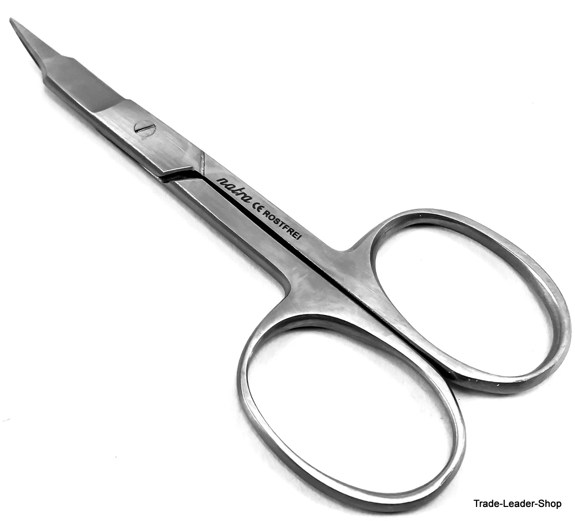 Nail scissors cuticle Nail Care Nipper curved scissors 9 cm NATRA Germany