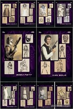 Topps Star Wars Digital Card Trader 10 Card Purple Sketch To Screen Insert Set