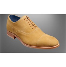 New Handmade Light Tan Suede Formal Stylish Derby Dress Shoes for Men  s
