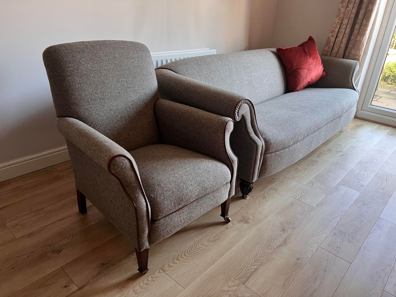 Tetrad Harris Tweed Heather Fabric Bowmore Grand Sofa 3 Seater RRP £