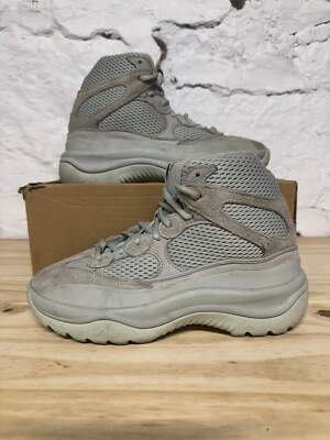 Boot On Feet Grey Yzy Desert Yeezy Desert Boot Salt Sz