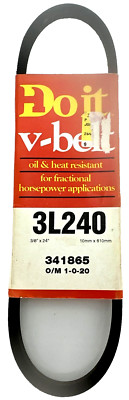 Do It Best 3L240 A Pulley V Belt 3/8'' x 24'', new
