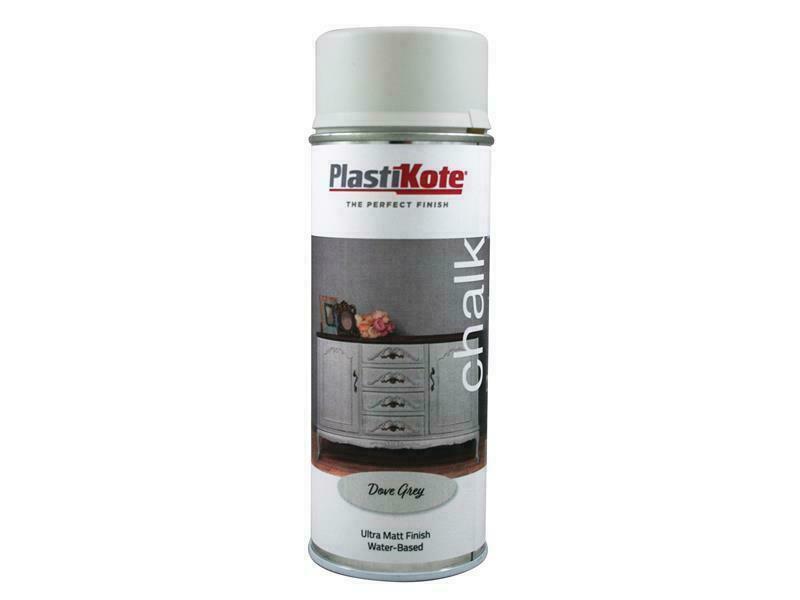 Plastikote Chalk Finish Spray Dove Grey 400Ml PKT27109
