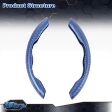 Universal 15" Carbon Fiber Car Steering Wheel Booster Non-Slip Cover Accessories