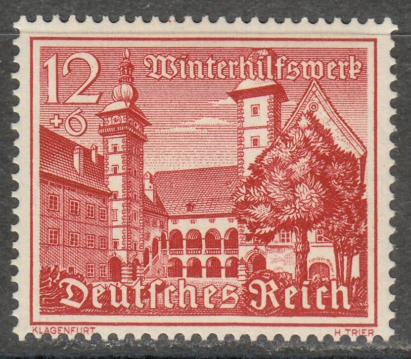 Germany Reich 1939 MNH Mi 730-738 (735x ) Sc B160-B168 Buildings of Germany ** - Image 4 of 4