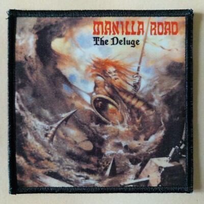 MANILLA ROAD - THE DELUGE -- PATCH / AUFNÄHER -- HEAVY METAL