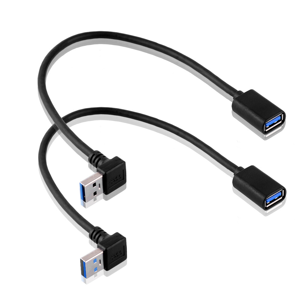 4x USB 3.0 Winkel-Adapter L/T – 90 Grad, A-Stecker Zu A-Buchse, Für Bessere Kabelführung