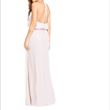 Show Me Your Mumu Blush Heather Halter Dress