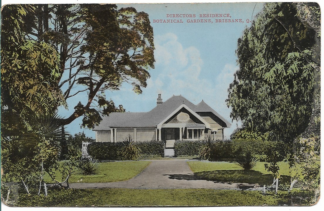 SCARCE OLD POSTCARD DIRECTORS RESIDENCE BOTANICAL GARDENS