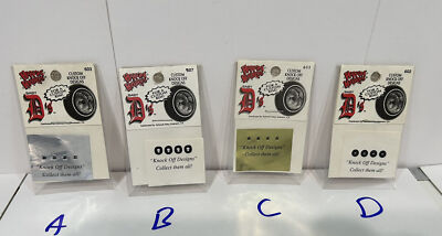 1:25 Scale Custom Set of Wire Wheel Center Hub Caps Fits Monogram, AMT, Revell