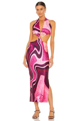 farai london pink dress Farai London + Dahlia